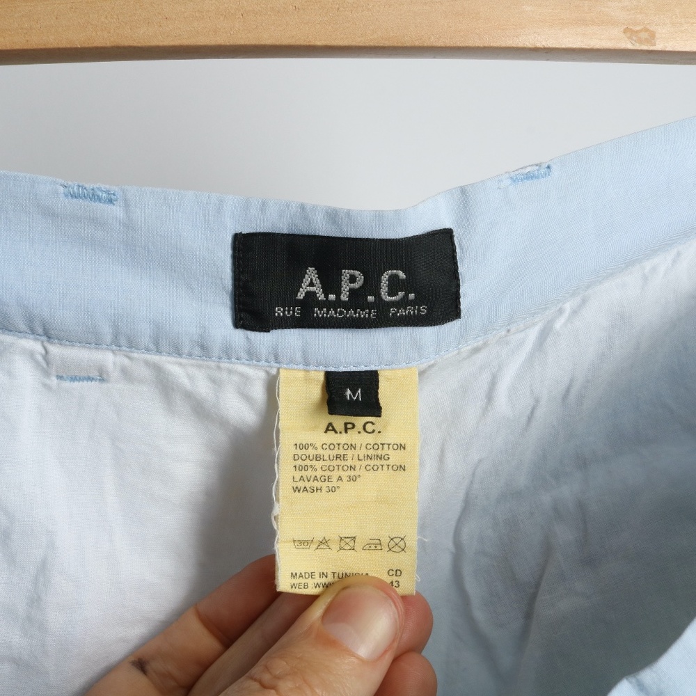 A.P.C. Light Blue Men's Shorts